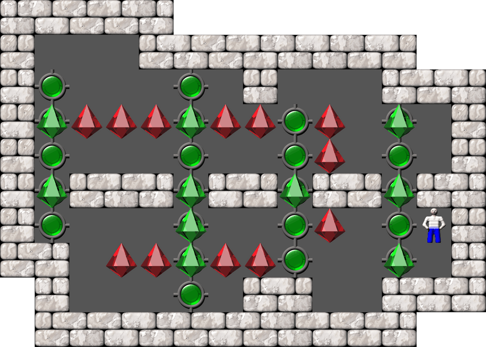 Sokoban Mass Remodel level 1498